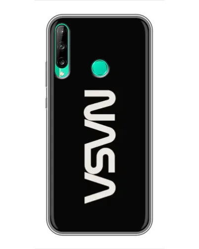 Чохол для Huawei P40 Lite e з картинкою «NASA — вертикальний логотип»