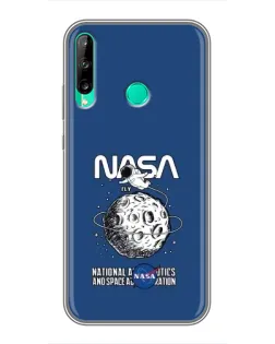 Чохол для Huawei P40 Lite e з картинкою «NASA — місячна місія»