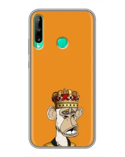 Чехол для Huawei P40 Lite e с картинкой «Золотая обезьяна Bored Ape»