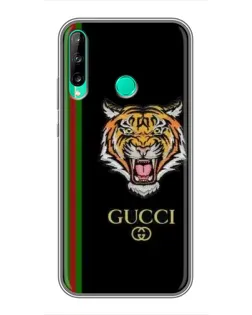 Чехол для Huawei P40 Lite e с картинкой «Тигр Gucci»