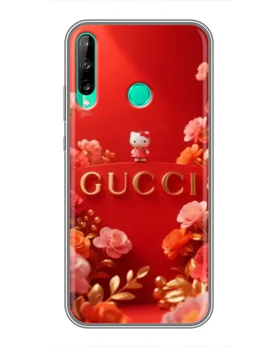 Чохол для Huawei P40 Lite e з картинкою «Gucci — золотий сад»