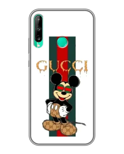 Чохол для Huawei P40 Lite e з картинкою «Міккі Маус Gucci — смуги»