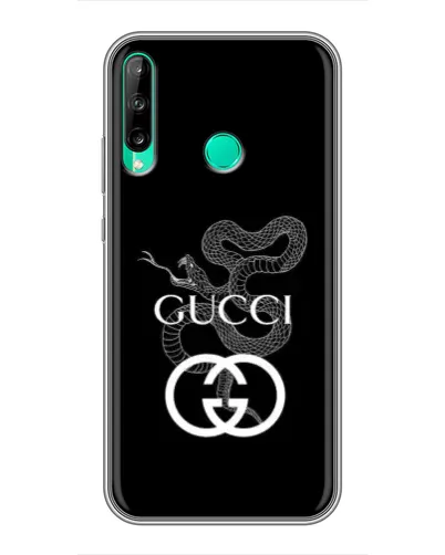 Чохол для Huawei P40 Lite e з картинкою «Gucci — срібна змія»