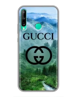 Чохол для Huawei P40 Lite e з картинкою «Gucci — гірський пейзаж»