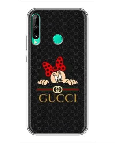 Чохол для Huawei P40 Lite e з картинкою «Мінні Маус Gucci — чорний»