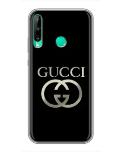 Чохол для Huawei P40 Lite e з картинкою «Gucci — золото на чорному» Чохол для Huawei P40 Lite e з картинкою «Gucci — золото на чорному»