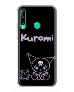 Чохол для Huawei P40 Lite e з картинкою «Kuromi — чорний мінімалізм» Чохол для Huawei P40 Lite e з картинкою «Kuromi — чорний мінімалізм»