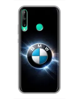 Чохол для Huawei P40 Lite e з картинкою «BMW — неонове сяйво» Чохол для Huawei P40 Lite e з картинкою «BMW — неонове сяйво»