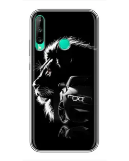 Чохол для Huawei P40 Lite e з картинкою «BMW та лев»