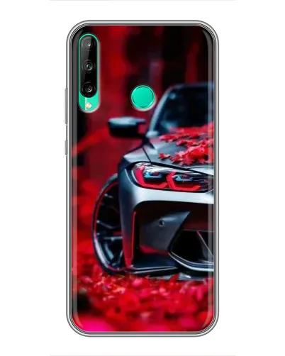 Чохол для Huawei P40 Lite e з картинкою «Спортивна BMW та квіти» Чохол для Huawei P40 Lite e з картинкою «Спортивна BMW та квіти»