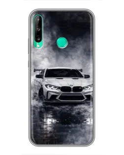 Чохол для Huawei P40 Lite e з картинкою «BMW крізь туман»