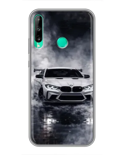 Чохол для Huawei P40 Lite e з картинкою «BMW крізь туман» Чохол для Huawei P40 Lite e з картинкою «BMW крізь туман»