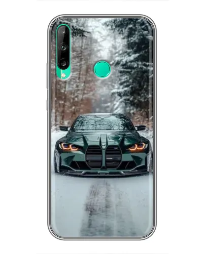 Чохол для Huawei P40 Lite e з картинкою «BMW у зимовому лісі» Чохол для Huawei P40 Lite e з картинкою «BMW у зимовому лісі»