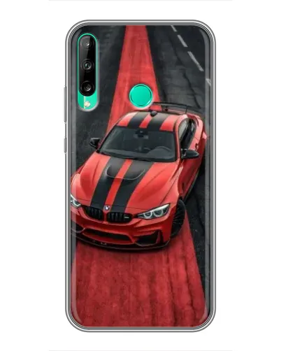 Чохол для Huawei P40 Lite e з картинкою «BMW на червоній доріжці» Чохол для Huawei P40 Lite e з картинкою «BMW на червоній доріжці»