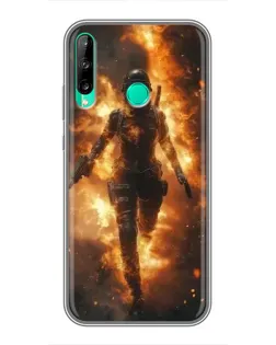 Чохол для Huawei P40 Lite e з картинкою «BMW — швидкість у дощі»