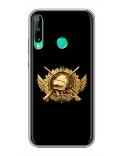 Чохол для Huawei P40 Lite e з картинкою «PUBG — помаранчевий градієнт»