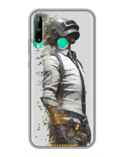 Чохол для Huawei P40 Lite e з картинкою «PUBG — боєць у пилу»