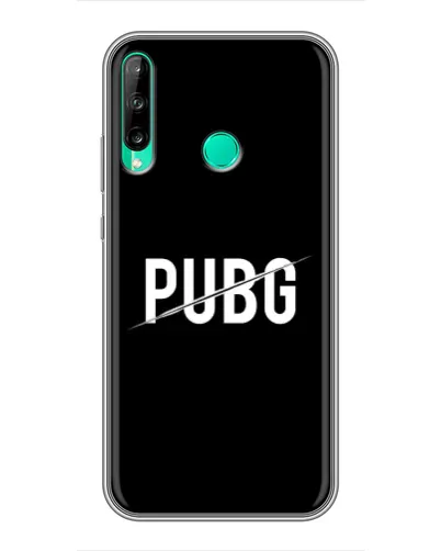 Чохол для Huawei P40 Lite e з картинкою «PUBG — білий логотип»