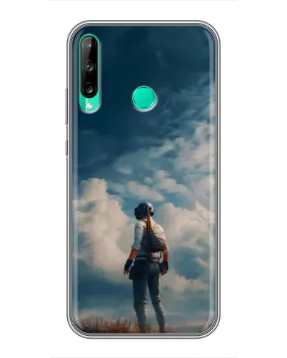Чохол для Huawei P40 Lite e з картинкою «Герой PUBG на скелі»