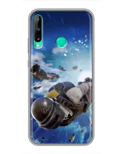 Чохол для Huawei P40 Lite e з картинкою «Десант PUBG — стрибок»