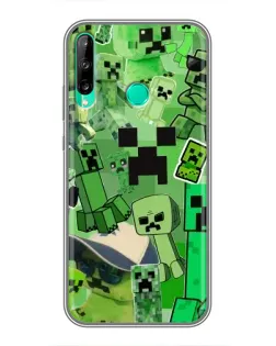 Чехол для Huawei P40 Lite e с картинкой «Криперы Minecraft»