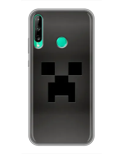Чехол для Huawei P40 Lite e с картинкой «Черный крипер градиент» Чехол для Huawei P40 Lite e с картинкой «Черный крипер градиент»