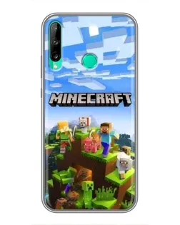 Чехол для Huawei P40 Lite e с картинкой «Minecraft классический мир»