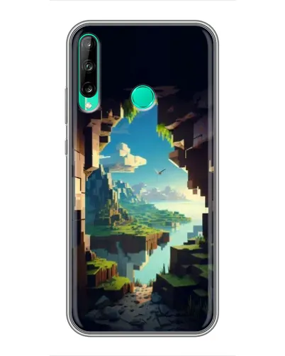 Чехол для Huawei P40 Lite e с картинкой «Вид из пещеры» Чехол для Huawei P40 Lite e с картинкой «Вид из пещеры»