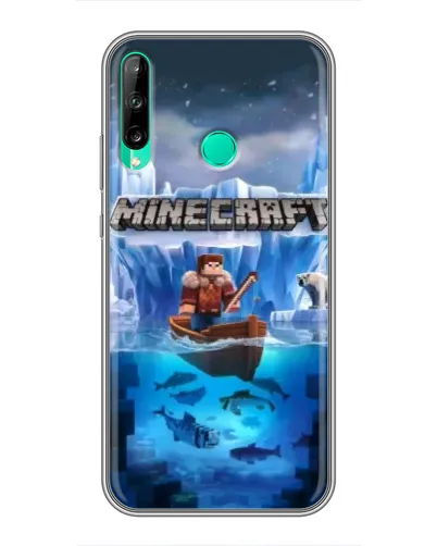 Чехол для Huawei P40 Lite e с картинкой «Minecraft ледяной мир» Чехол для Huawei P40 Lite e с картинкой «Minecraft ледяной мир»