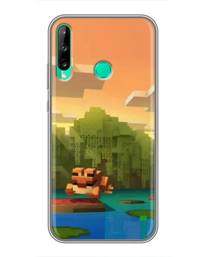 Чехол для Huawei P40 Lite e с картинкой «Майнкрафт закат солнца» Чехол для Huawei P40 Lite e с картинкой «Майнкрафт закат солнца»