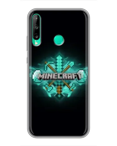Чехол для Huawei P40 Lite e с картинкой «Minecraft Diamond лого» Чехол для Huawei P40 Lite e с картинкой «Minecraft Diamond лого»