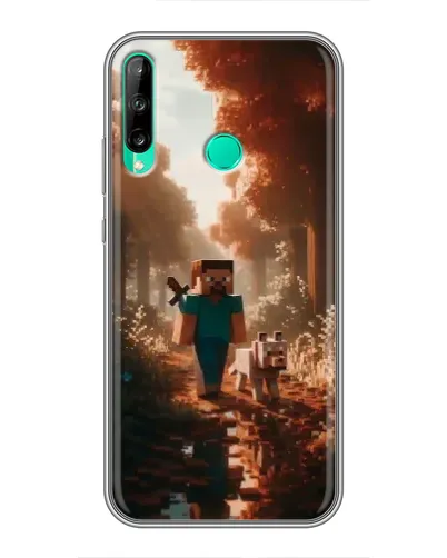 Чехол для Huawei P40 Lite e с картинкой «Стив в лесу» Чехол для Huawei P40 Lite e с картинкой «Стив в лесу»