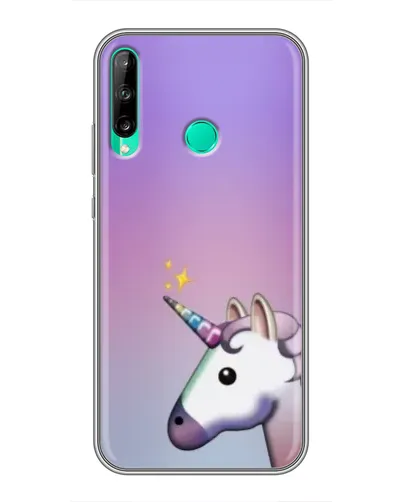 Чехол для Huawei P40 Lite e с картинкой «Единорог градиент»