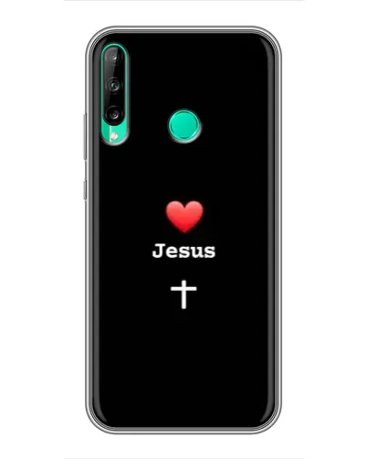 Чохол для Huawei P40 Lite e з картинкою «Серце - Jesus»