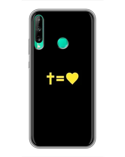 Чохол для Huawei P40 Lite e з картинкою «Серце та Хрест»