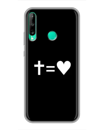Чохол для Huawei P40 Lite e з картинкою «Хрест та Серце»