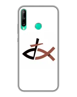 Чохол для Huawei P40 Lite e з картинкою «Риба та хрест»