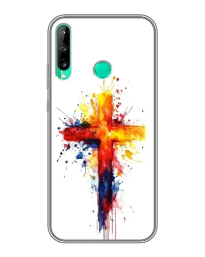 Чохол для Huawei P40 Lite e з картинкою «Акварельний хрест»