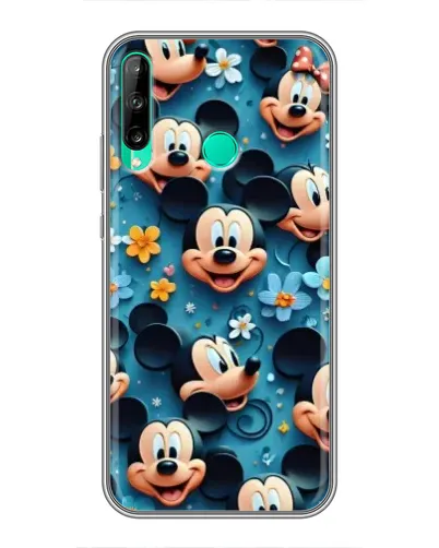 Чехол для Huawei P40 Lite e с картинкой «Паттерн Микки и Минни» Чехол для Huawei P40 Lite e с картинкой «Паттерн Микки и Минни»