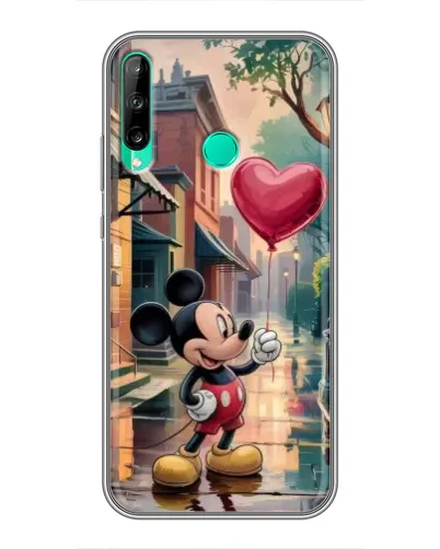 Чехол для Huawei P40 Lite e с картинкой «Микки и шарик-сердце» Чехол для Huawei P40 Lite e с картинкой «Микки и шарик-сердце»