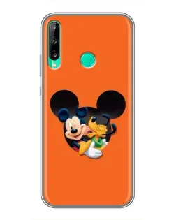 Чехол для Huawei P40 Lite e с картинкой «Сердце Микки Минни»