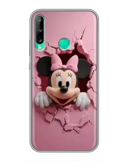 Чехол для Huawei P40 Lite e с картинкой «Минни сквозь стену»