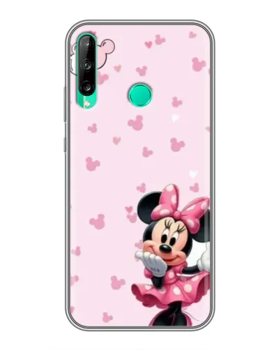 Чехол для Huawei P40 Lite e с картинкой «Минни Маус и сердечки» Чехол для Huawei P40 Lite e с картинкой «Минни Маус и сердечки»