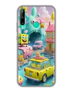 Чехол для Huawei P40 Lite e с картинкой «Монстр-трак приключения»