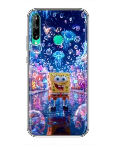 Чехол для Huawei P40 Lite e с картинкой «Неоновый океан»