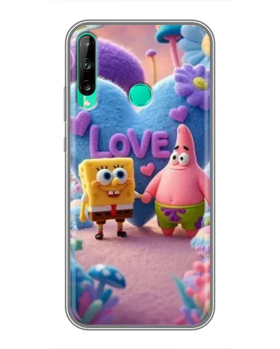 Чехол для Huawei P40 Lite e с картинкой «Губка Боб Патрик»