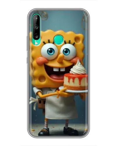 Чехол для Huawei P40 Lite e с картинкой «Повар Спанч Боб»