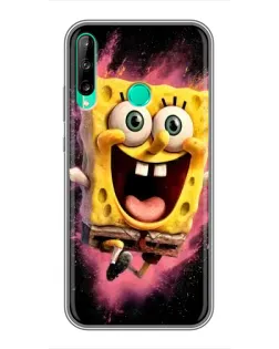 Чехол для Huawei P40 Lite e с картинкой «Взрывной Спанч Боб»