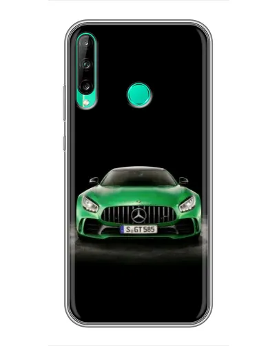 Чохол для Huawei P40 Lite e з картинкою «Mercedes — неоновий лого»