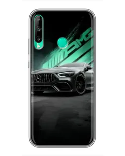 Чохол для Huawei P40 Lite e з картинкою «Темний Mercedes AMG»